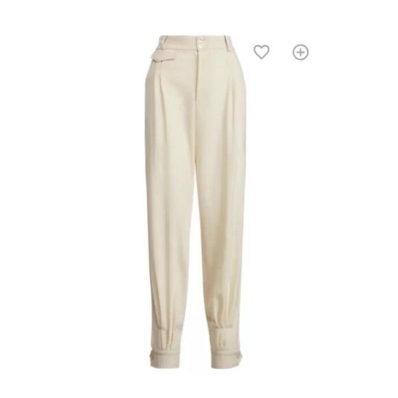 Ralph Lauren Collection Purple Label Cecillia Wool Silk Crepe Pants Trousers NWT - Picture 2 of 3